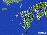 2015年12月04日の九州地方のアメダス(風向・風速)