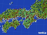 2015年12月05日の近畿地方のアメダス(日照時間)