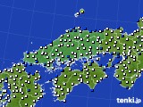 2015年12月05日の中国地方のアメダス(風向・風速)