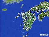 2015年12月05日の九州地方のアメダス(風向・風速)