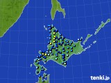 北海道地方のアメダス実況(積雪深)(2015年12月06日)