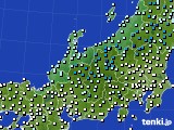 北陸地方のアメダス実況(気温)(2015年12月06日)