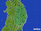 岩手県のアメダス実況(風向・風速)(2015年12月06日)