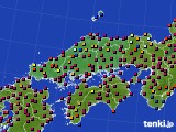 2015年12月07日の中国地方のアメダス(日照時間)