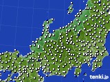 2015年12月07日の北陸地方のアメダス(風向・風速)