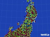 東北地方のアメダス実況(日照時間)(2015年12月08日)