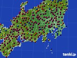 関東・甲信地方のアメダス実況(日照時間)(2015年12月08日)