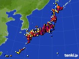 2015年12月08日のアメダス(日照時間)