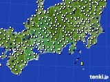 東海地方のアメダス実況(風向・風速)(2015年12月08日)