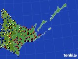 道東のアメダス実況(日照時間)(2015年12月09日)