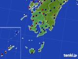 2015年12月09日の鹿児島県のアメダス(日照時間)