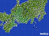 東海地方のアメダス実況(風向・風速)(2015年12月10日)