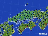 中国地方のアメダス実況(日照時間)(2015年12月11日)