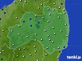 福島県のアメダス実況(風向・風速)(2015年12月11日)