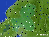 岐阜県のアメダス実況(風向・風速)(2015年12月11日)