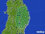 岩手県のアメダス実況(風向・風速)(2015年12月11日)