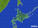 北海道地方のアメダス実況(積雪深)(2015年12月13日)
