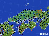 2015年12月13日の中国地方のアメダス(日照時間)