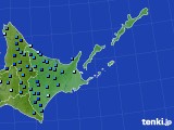 道東のアメダス実況(積雪深)(2015年12月14日)