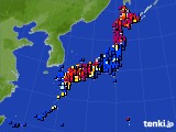 2015年12月14日のアメダス(日照時間)