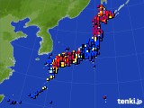 アメダス実況(日照時間)(2015年12月14日)