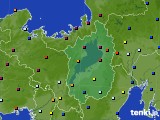2015年12月14日の滋賀県のアメダス(日照時間)