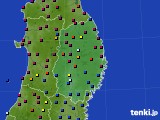 岩手県のアメダス実況(日照時間)(2015年12月14日)