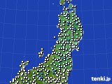 東北地方のアメダス実況(気温)(2015年12月14日)