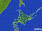 北海道地方のアメダス実況(積雪深)(2015年12月15日)