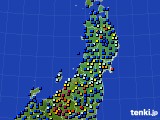 東北地方のアメダス実況(日照時間)(2015年12月15日)