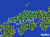 2015年12月15日の中国地方のアメダス(日照時間)