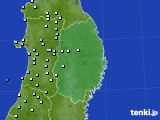 岩手県のアメダス実況(降水量)(2015年12月16日)