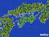 四国地方のアメダス実況(日照時間)(2015年12月16日)