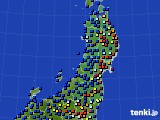 2015年12月17日の東北地方のアメダス(日照時間)