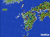 九州地方のアメダス実況(日照時間)(2015年12月17日)