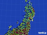東北地方のアメダス実況(日照時間)(2015年12月18日)