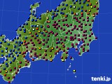 関東・甲信地方のアメダス実況(日照時間)(2015年12月18日)