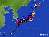 アメダス実況(日照時間)(2015年12月18日)