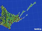 道東のアメダス実況(日照時間)(2015年12月19日)