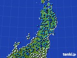 東北地方のアメダス実況(気温)(2015年12月19日)