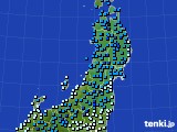 2015年12月19日の東北地方のアメダス(気温)