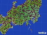 関東・甲信地方のアメダス実況(日照時間)(2015年12月20日)