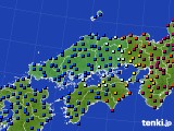 2015年12月20日の中国地方のアメダス(日照時間)