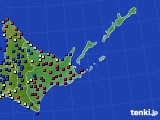道東のアメダス実況(日照時間)(2015年12月20日)