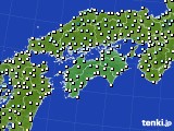 四国地方のアメダス実況(気温)(2015年12月20日)