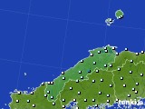 島根県のアメダス実況(気温)(2015年12月20日)