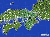 近畿地方のアメダス実況(風向・風速)(2015年12月20日)