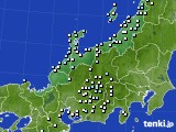 北陸地方のアメダス実況(降水量)(2015年12月21日)