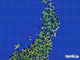 2015年12月21日の東北地方のアメダス(日照時間)