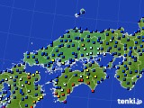 2015年12月21日の中国地方のアメダス(日照時間)